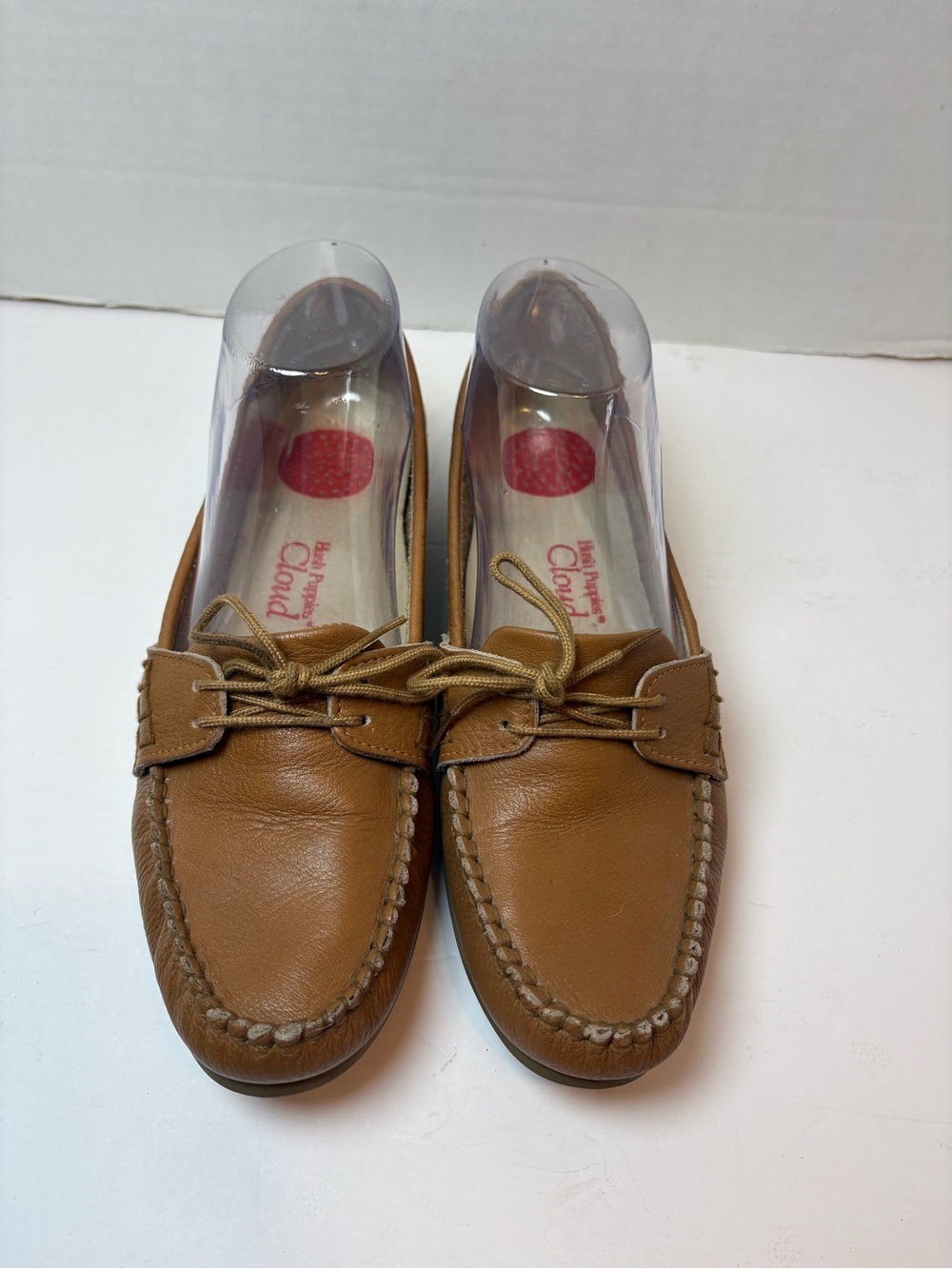 Hush Puppies Cloud 10 Buttery Tan Leather Slip-on Loafers Size 8.5